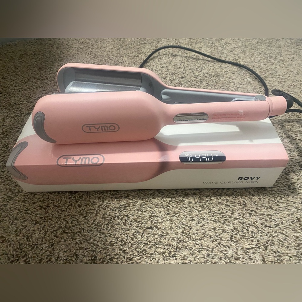 TYMO Pink Wave Curling Iron